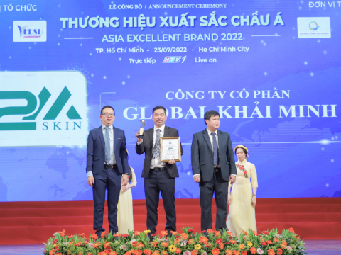 Global Khải Minh nhận giải thưởng: Top 10 Thương hiệu Xuất sắc Châu Á Sản phẩm Dịch vụ Chất lượng 2022