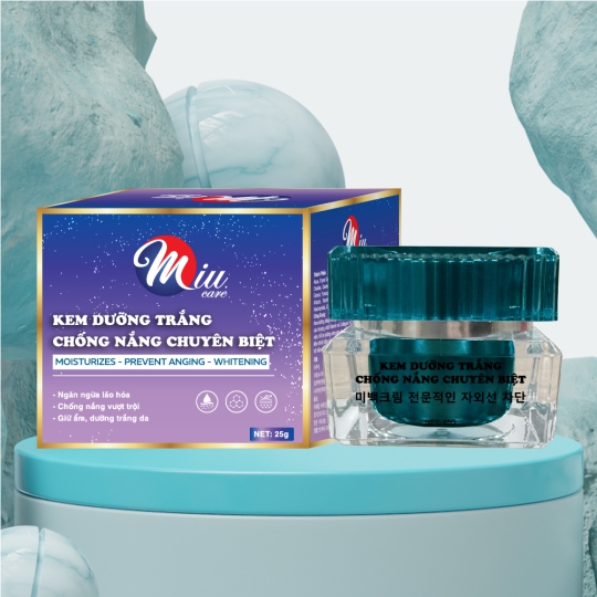 Miu care Kem dưỡng trắng chống nắng chuyên biệt 25g