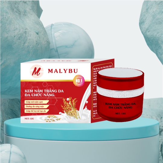 Malybu Kem nám trắng da đa chức năng 12g
