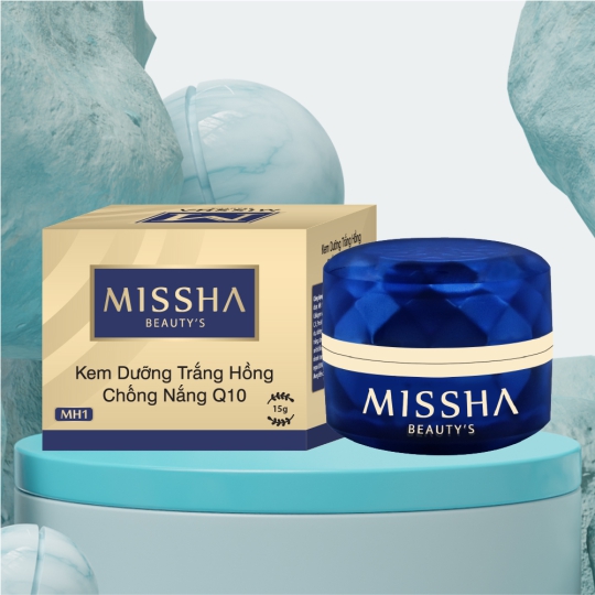 Missha kem dưỡng trắng hồng chống nắng Q10 15g