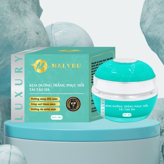 Malybu Kem dưỡng trắng phục hồi tái tạo da 30g